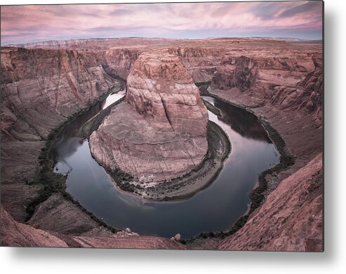 Arizona Metal Print featuring the photograph Horseshoe Bend - Arizona - Natural by Gregory Ballos