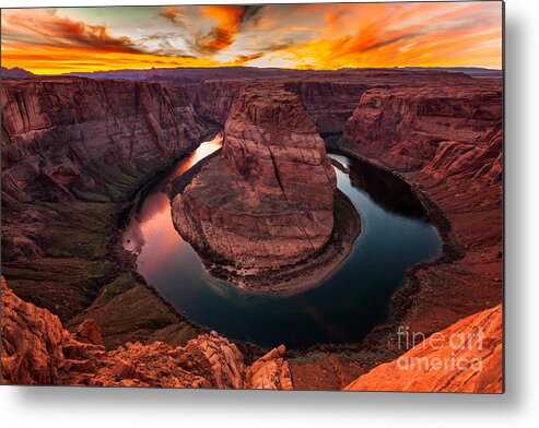 Horseshoe Bend Metal Print featuring the photograph Horseshoe Bend, Colorado River, Page, Arizona by Bryan Mullennix