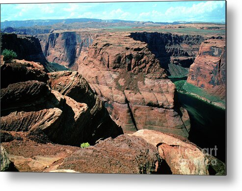 Arizona Nature Metal Print featuring the photograph Horseshoe Bend of the Colorado River by Wernher Krutein