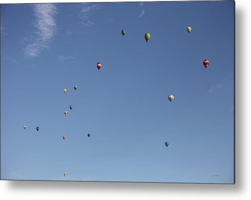 Balloons Metal Print featuring the photograph Hot Air Rising by Gary Gunderson