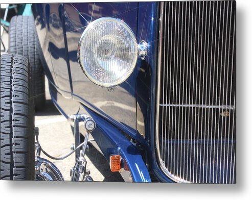 Blue Metal Print featuring the photograph Hot Rod by Jeff Floyd CA