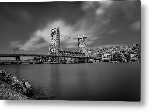 Houghton Metal Print featuring the photograph Houghton Portage Bridge by James Howe