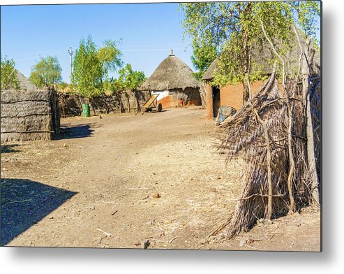 Village Metal Print featuring the photograph Houses in Rashid, Sudan by Marek Poplawski