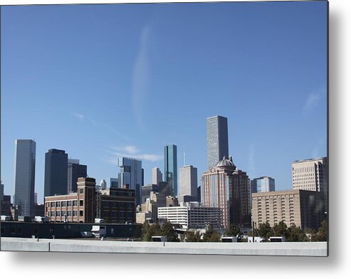 Houston Texas Skyline Metal Print featuring the photograph Houston Texas Skyline by Lori Child
