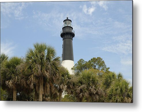 Hunting Island Metal Print featuring the photograph Hunting Island Lighthouse by Darrell Young