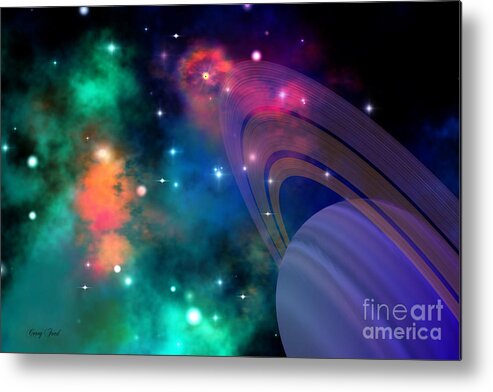 Science Fiction Metal Print featuring the painting Hyperbola by Corey Ford