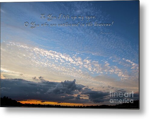 Psalms Metal Print featuring the photograph I Lift My Eyes by David Arment