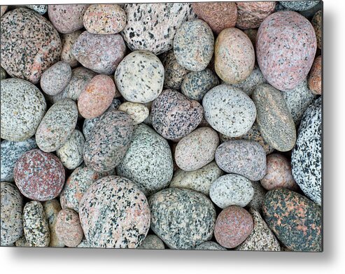 Pink Stones Metal Print featuring the photograph I Love Stones by Kathi Mirto