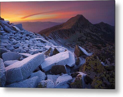 Mountains Metal Print featuring the photograph Ice And Fire by Szabo Zsolt Andras