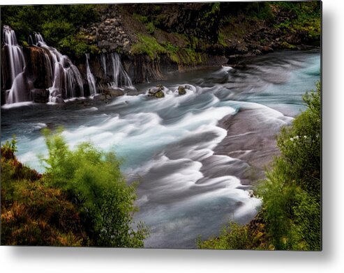 Iceland Metal Print featuring the photograph Iceland Waterfall II by Tom Singleton