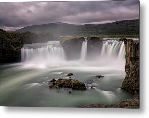 Iceland Metal Print featuring the photograph Iceland Waterfall by Tom Singleton