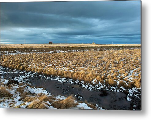 Wintertime Metal Print featuring the photograph Icelandic Landscape by Dubi Roman