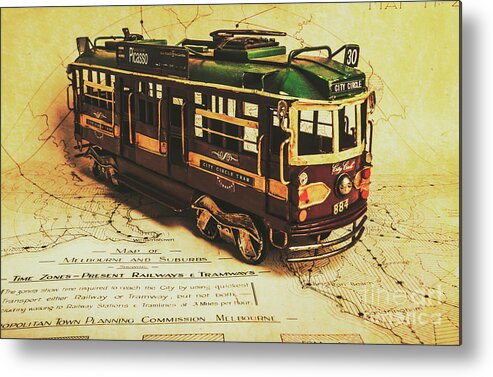Melbourne Metal Print featuring the photograph Icon Melbourne tram art by Jorgo Photography