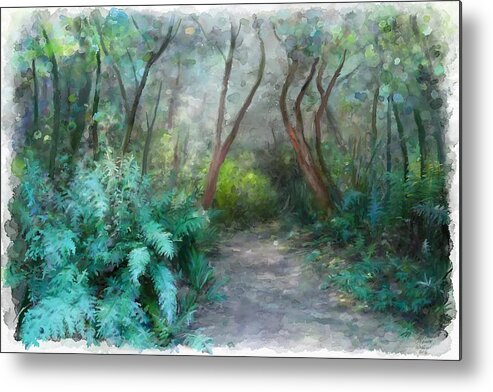 Bush Metal Print featuring the painting In The Bush by Ivana Westin