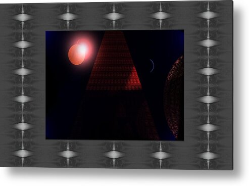  The Human Constellation Metal Print featuring the digital art The Human Constellation #1 by Geoff Simmonds