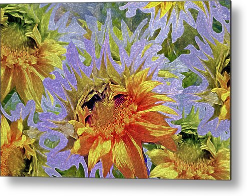 Sunflower Metal Print featuring the photograph In the Light of The Sun by Lynda Lehmann