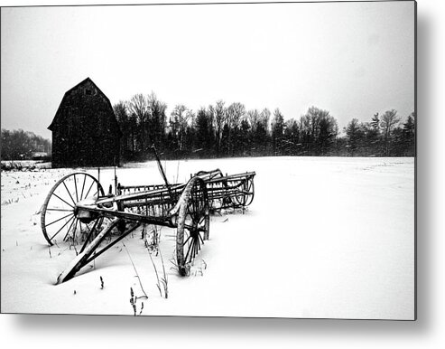Landscape Metal Print featuring the photograph In the Snow by Robert Och