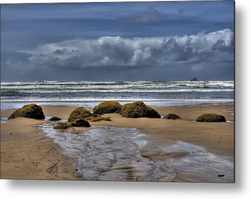 Hdr Metal Print featuring the photograph Indian Beach by Brad Granger