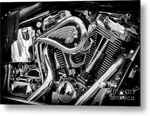 2001 Metal Print featuring the photograph Indian Chief Centennial Monochrome by Tim Gainey