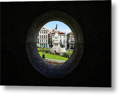 Porto Metal Print featuring the photograph Infante Dom Henrique Square by Marco Oliveira