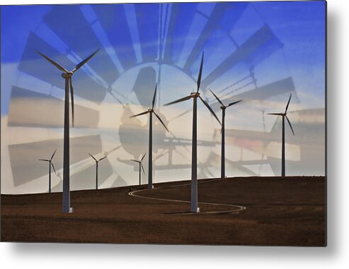 Wind Power Metal Print featuring the digital art Inherit the Wind by John Christopher