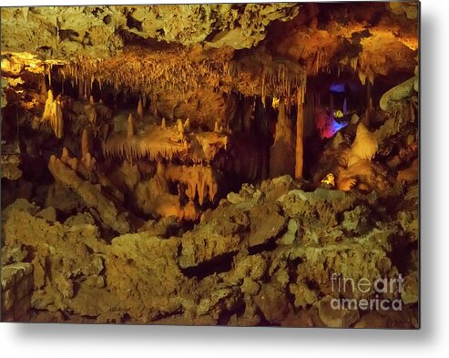 Inner Space Caverns Metal Print featuring the photograph Inner Space Formations One by Bob Phillips