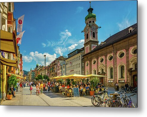 Austria Metal Print featuring the photograph Innsbruck by Andrew Matwijec