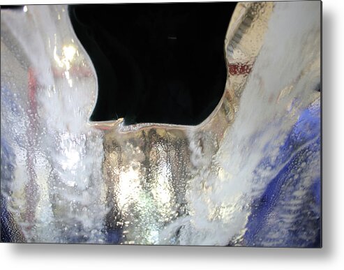 Abstract Metal Print featuring the digital art Inside the Carwash by Kathleen Illes