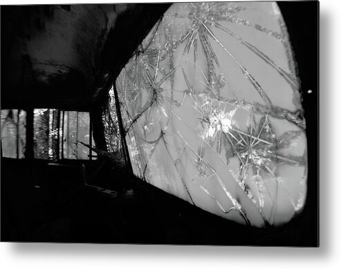 Car Metal Print featuring the photograph Interior in Gray by Matthew Mezo