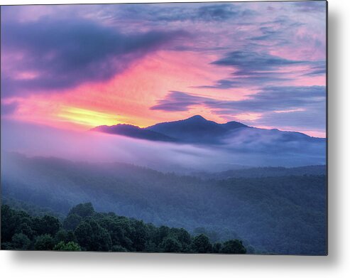 Altapass Metal Print featuring the photograph Interrupted Sunrise by Paul Malcolm