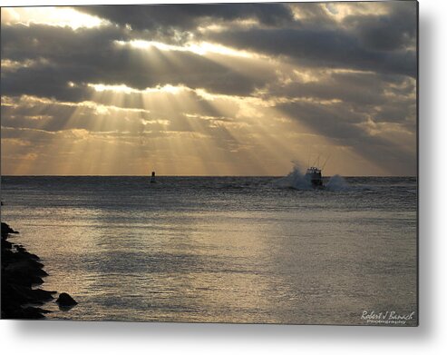 Sun Metal Print featuring the photograph Into Dawn's Early Rays by Robert Banach