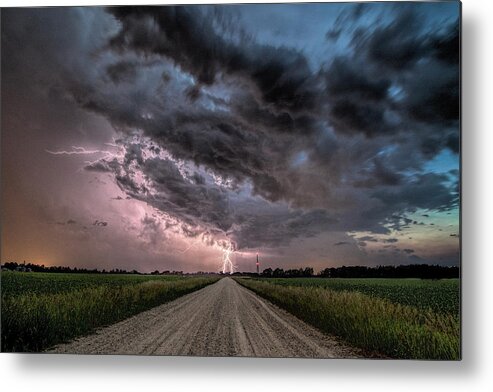 Storm Metal Print featuring the photograph Into the Storm by John Crothers