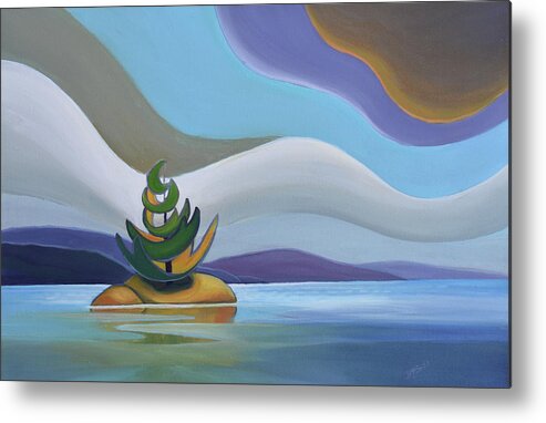 Group Of Seven Metal Print featuring the painting Island by Barbel Smith