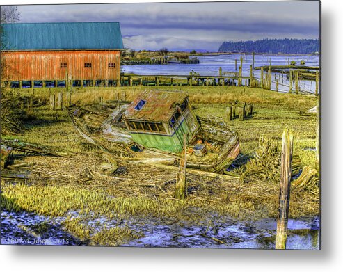 Boat Metal Print featuring the photograph It Has Seen Better Days by Mark Joseph
