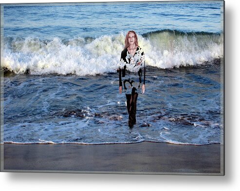 Ocean Metal Print featuring the photograph I've Been Trying To Walk On Water by Feather Redfox