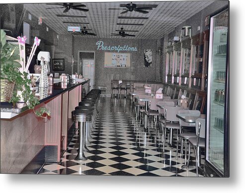 Interiors Metal Print featuring the photograph Izzo's Drugstore by Jan Amiss Photography