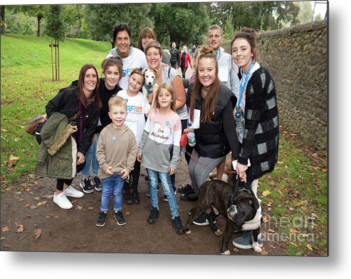 Jdrf - Juvenile Diabetes Research Foundation One Walk Cardiff 2017 Photographed By Jenny Potter. I Help This Amazing Charity As My Son Was Diagnosed With The Auto Immune Disease Type 1 Diabetes At The Age Of 2 We Have Be Fundraising As Well As Auctioning Off Things At Main Jdrf Events To Raise Money For Research Which Is Vital As We So Need A Cure. You Can Purchase Any Of The Photos From The Walk Or Go To My Website And Donate To Jdrf To Help Us With Our Fundraising Thanks So Much X Jenny Metal Print featuring the photograph JDRF One Walk Cardiff 2017 by Jenny Potter