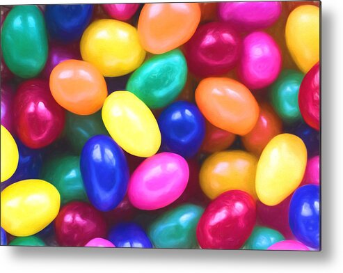 Jelly Beans Metal Print featuring the photograph Jelly Beans by Terry DeLuco