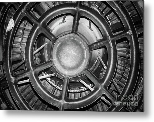 Thrust Metal Print featuring the photograph Jet Engine Abstract by Dawn Gari