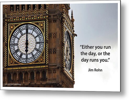 Quote Metal Print featuring the photograph Jim Rohn by Mark Slauter