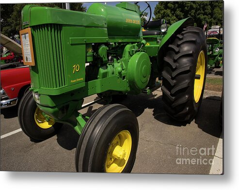 Tractor Metal Print featuring the photograph John Deere 70 by Mike Eingle