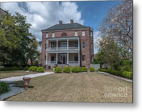 The Joseph Manigault House Metal Print featuring the photograph Joseph Manigault by Dale Powell