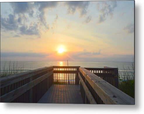 Obx Metal Print featuring the photograph June 17th Sunrise by Barbara Ann Bell