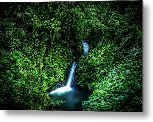 Jungle Metal Print featuring the photograph Jungle Waterfall by Nicklas Gustafsson