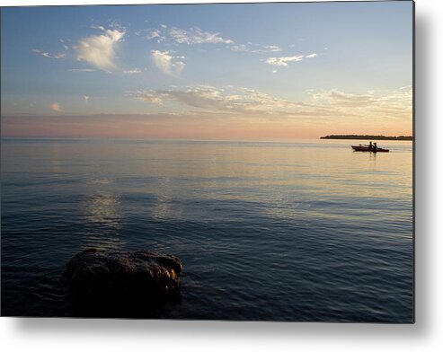 Kayakers Rock Metal Print featuring the photograph Kayakers Rock by Dylan Punke