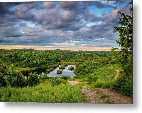 Eastern Kentucky Metal Print featuring the photograph Kentucky Hills and Lake by Lester Plank