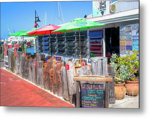 Waterfront Metal Print featuring the photograph Key West Raw Bar by Ules Barnwell