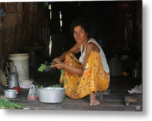 Cambodia Metal Print featuring the photograph Khmer Woman by John Meader