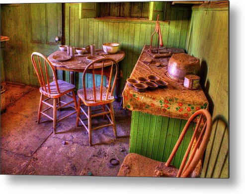 Bodie Metal Print featuring the photograph Kitchen Table Bodie California by Roger Passman