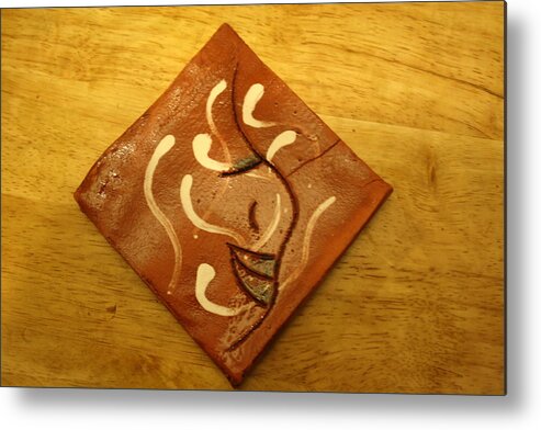Jesus Metal Print featuring the ceramic art Kiwala - tile by Gloria Ssali